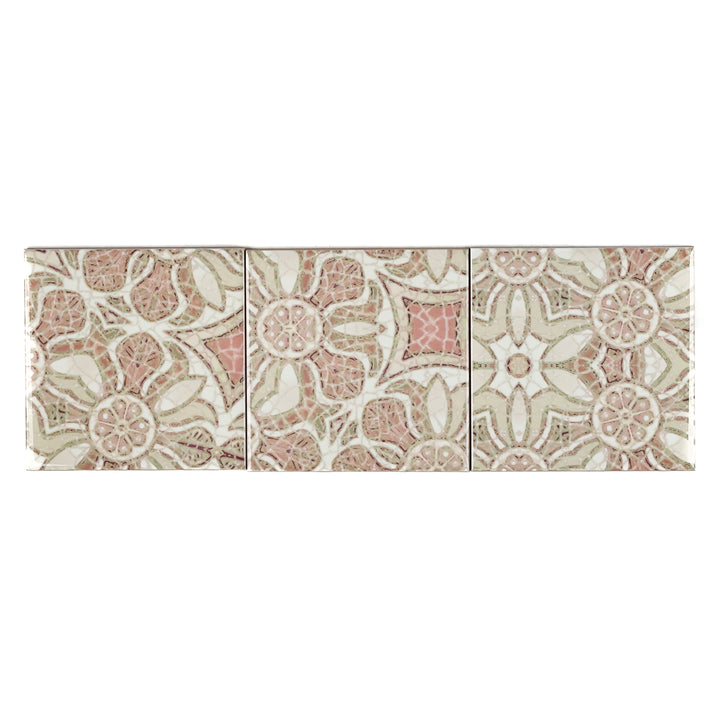 Pomegranate Tiles - Plaster Pink - Random Sections