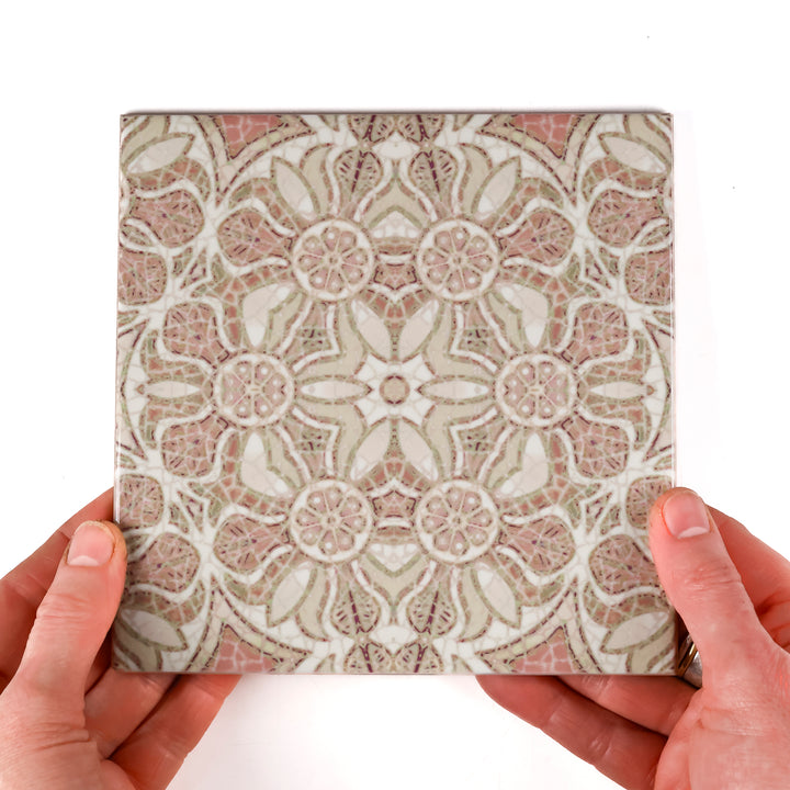 Pomegranate Tiles - Plaster Pink