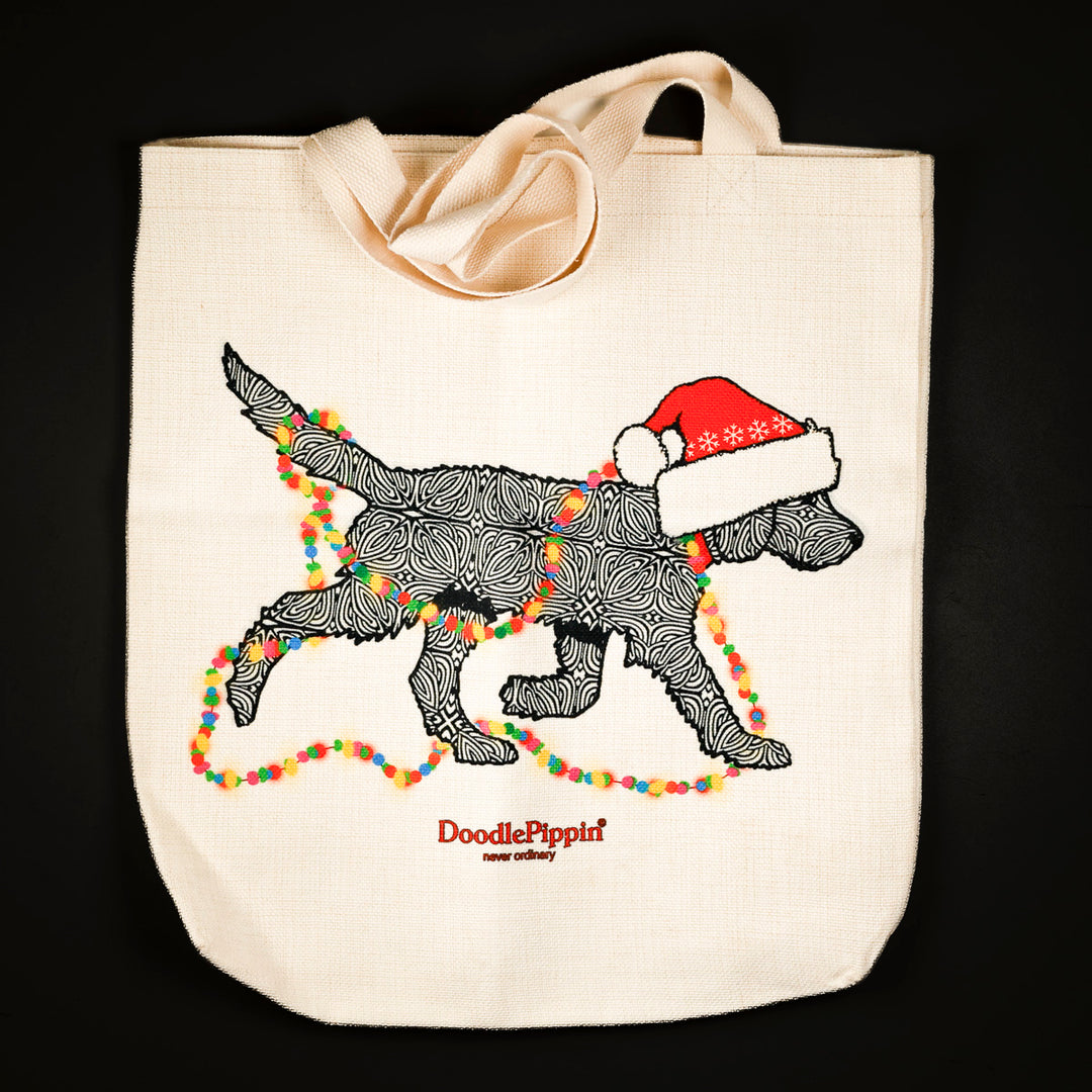 SALE Christmas Labrador Labradoodle Bag - Black