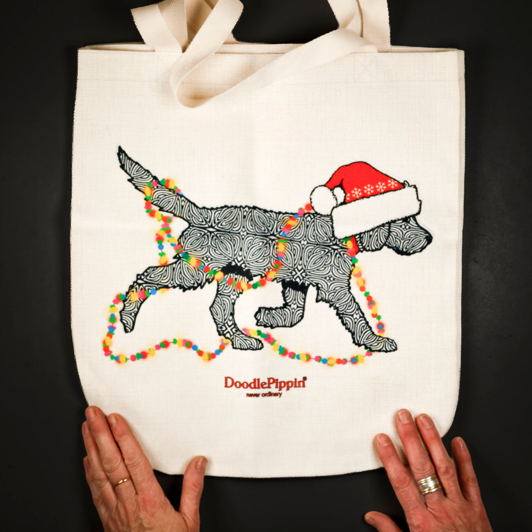 SALE Christmas Labrador Labradoodle Bag - Black