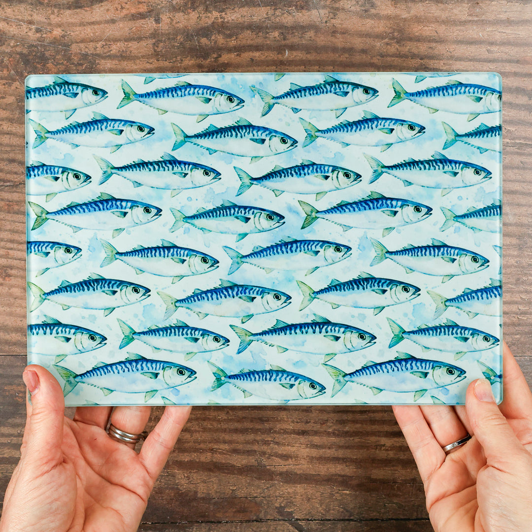 Mackerel Design - Cutting Board / Worktop Protector