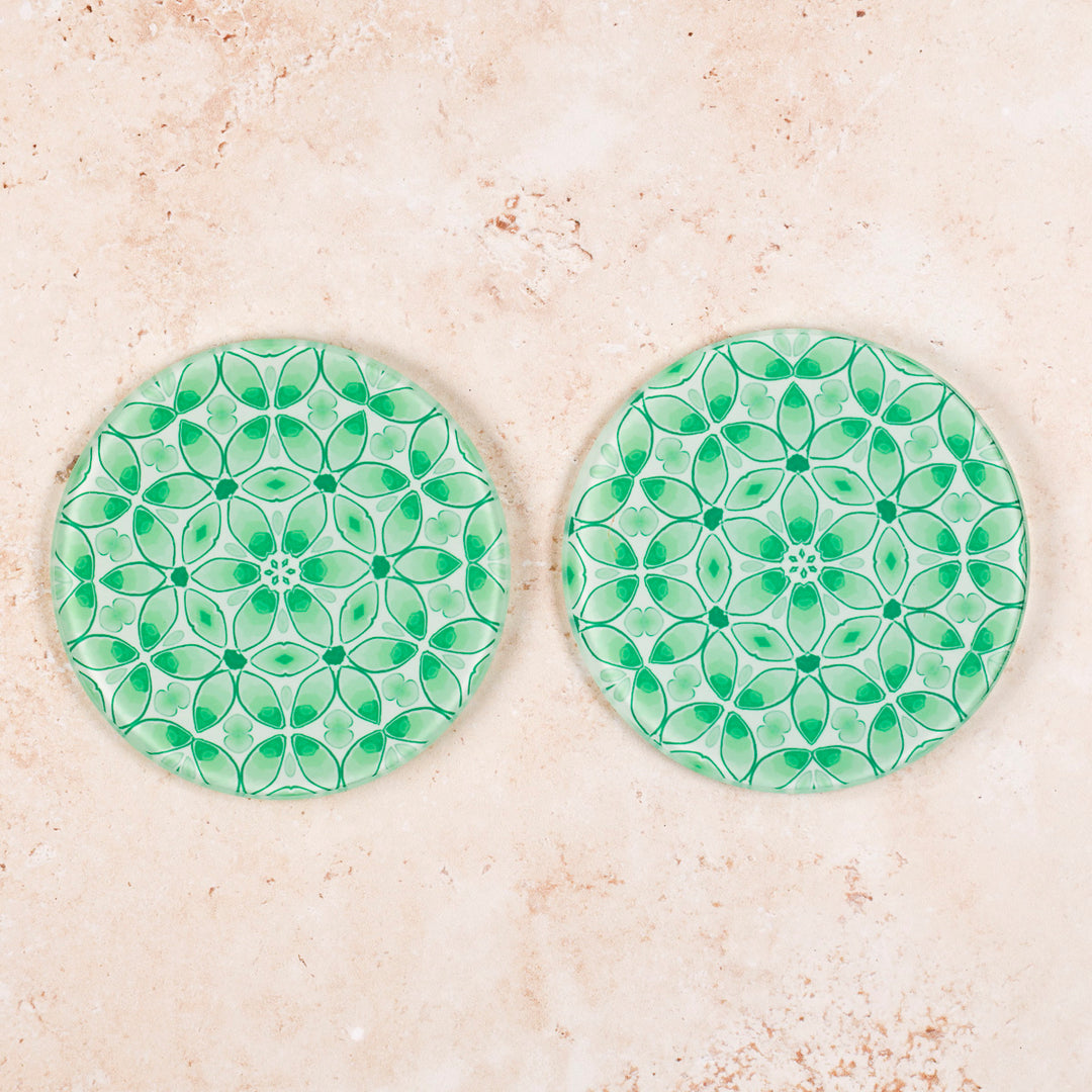 Green Pea Leaves - Coaster Set