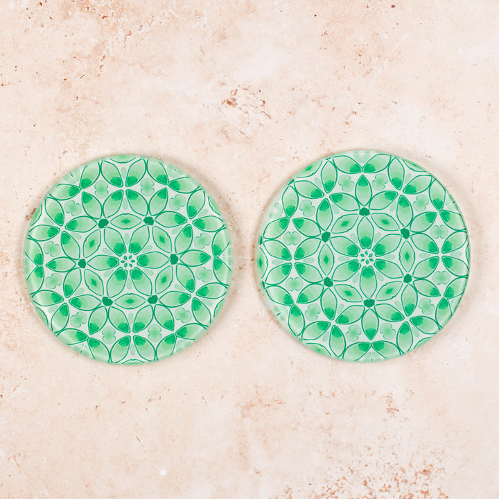 Green Pea Leaves - Coaster Set