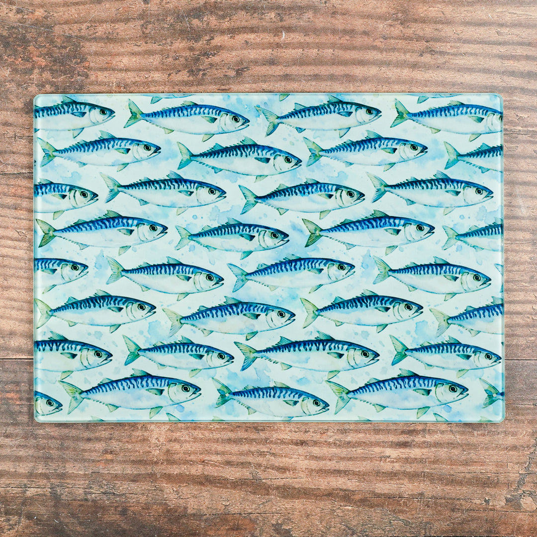 Mackerel Design - Cutting Board / Worktop Protector