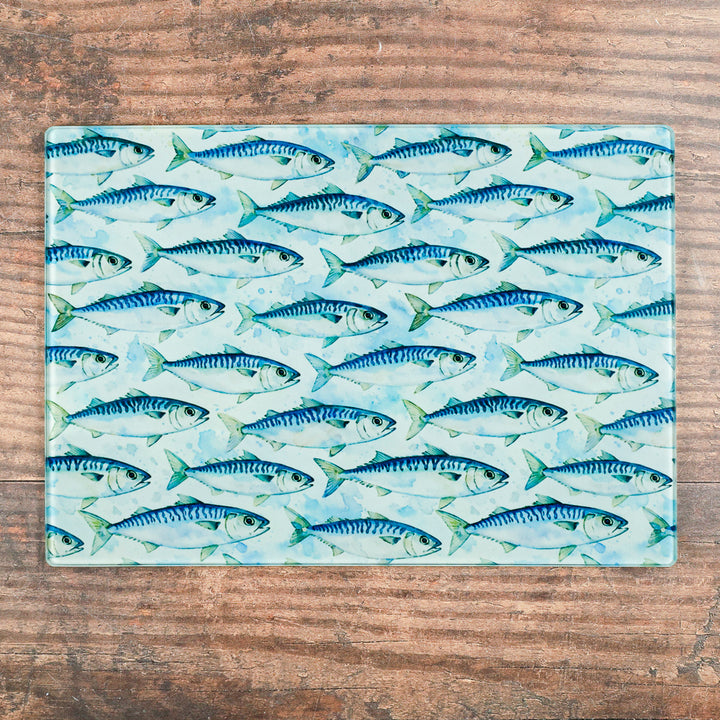 Mackerel Design - Cutting Board / Worktop Protector