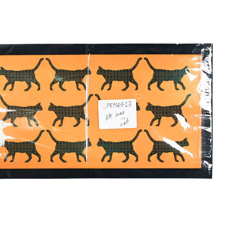 SALE SECOND - Stalking Cats Pet Placemat - Yellow