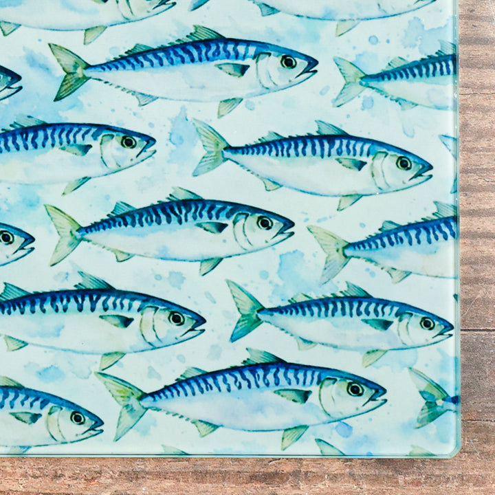 Mackerel Design - Cutting Board / Worktop Protector