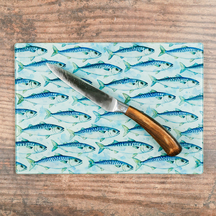 Mackerel Design - Cutting Board / Worktop Protector