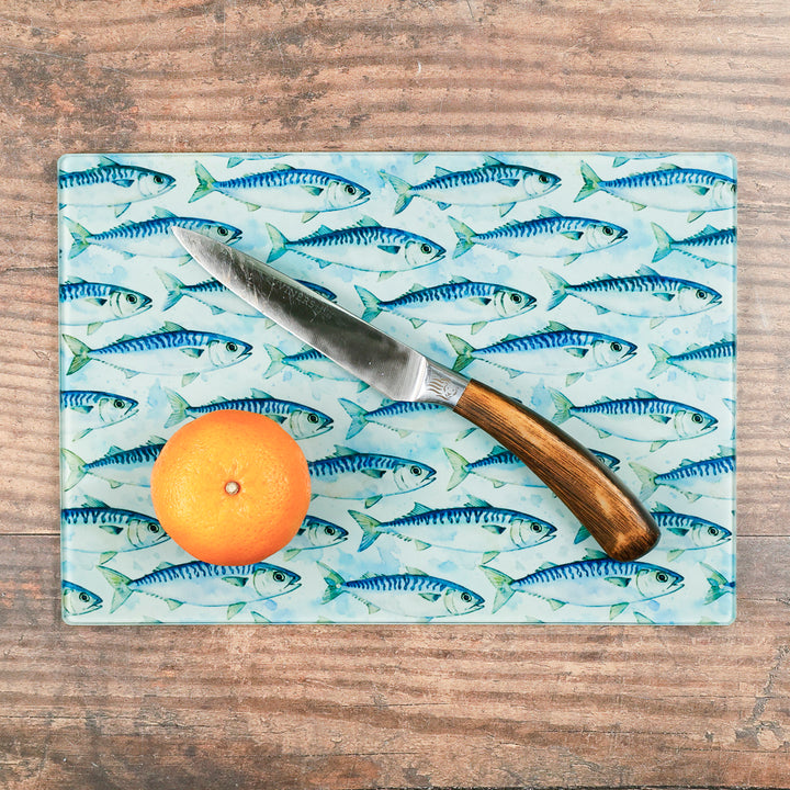 Mackerel Design - Cutting Board / Worktop Protector