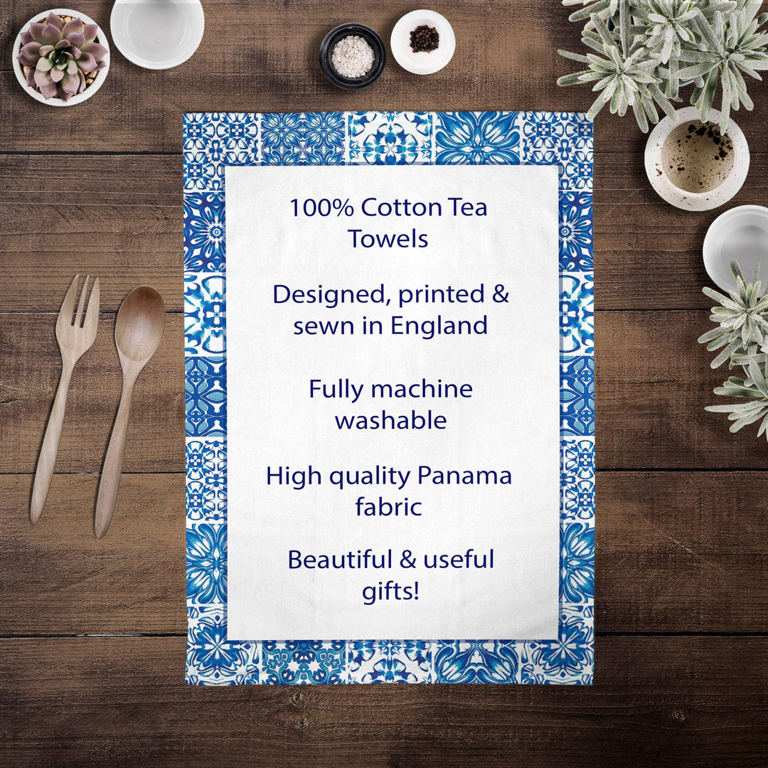 Sale | Day of the Dead / Illustrated Skull tea towel - 100% Cotton