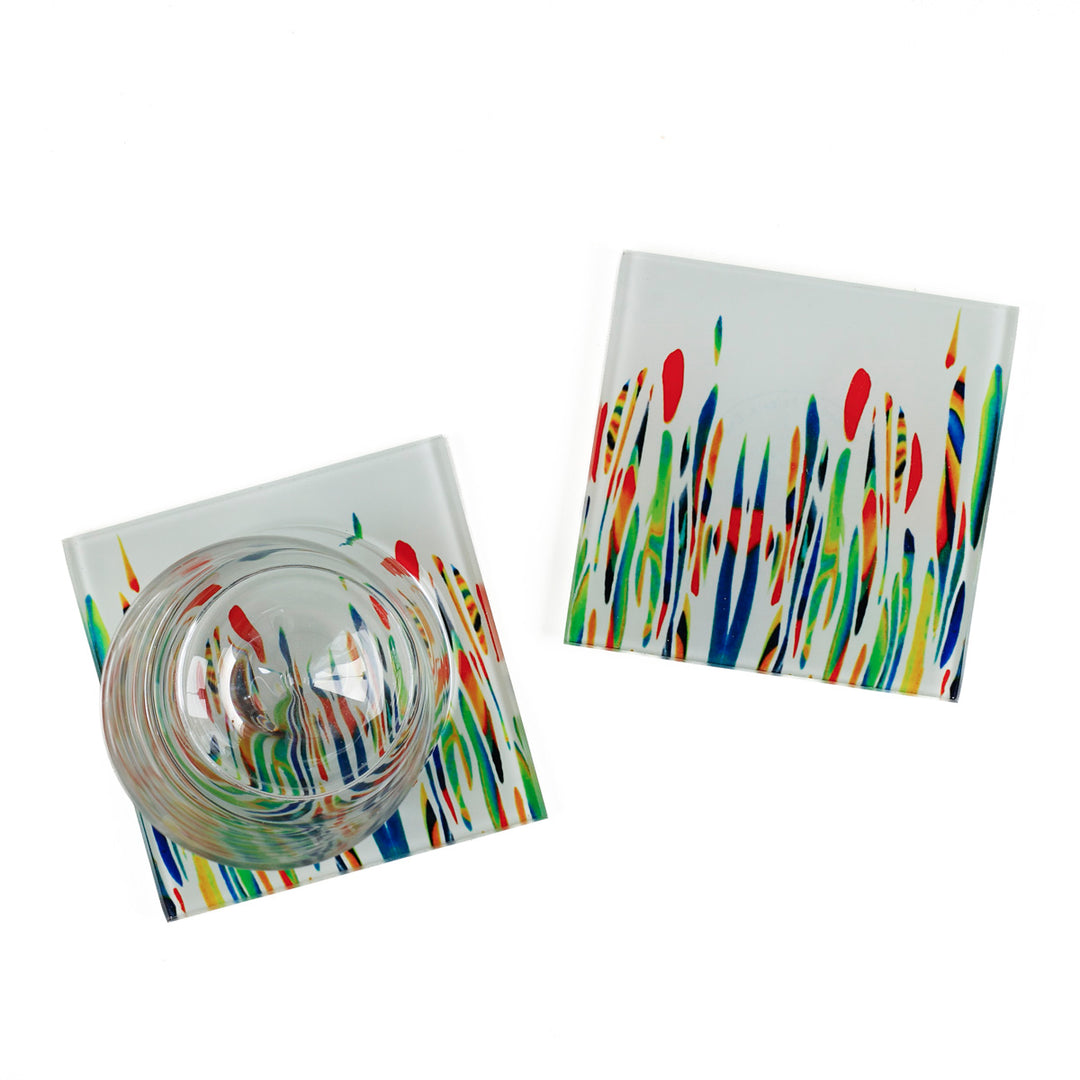 SALE - Pair of Garden Meadow Coasters
