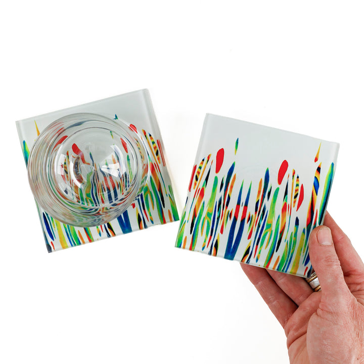 SALE - Pair of Garden Meadow Coasters
