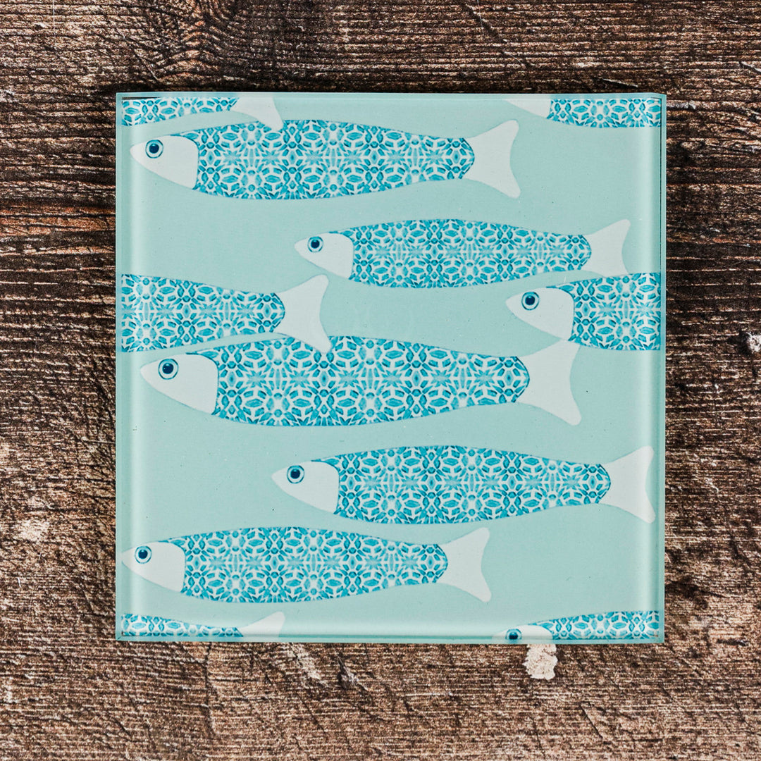 SALE - Single Ocean Shoal Coaster - Aqua
