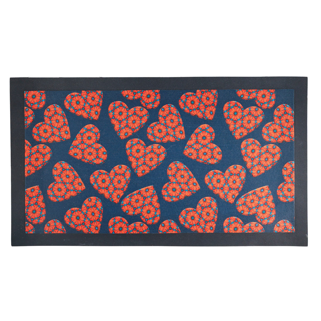 SALE - Moroccan Flower Heart Pet Food Mat