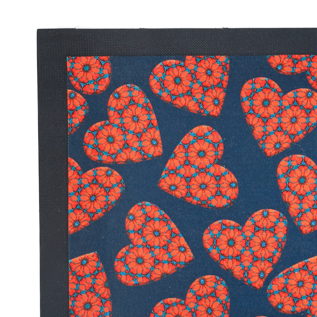 SALE - Moroccan Flower Heart Pet Food Mat