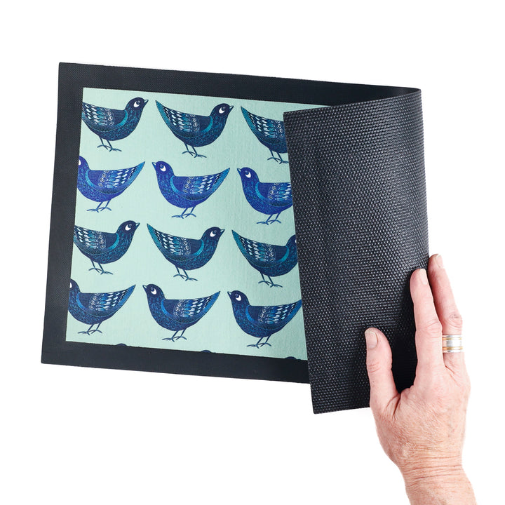 Blue Partridge Pet Food Mat