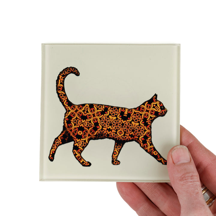 SALE - Set of 2x Tortoiseshell Cat Coasters