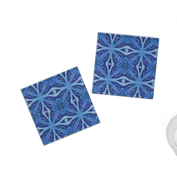 Denim Blue Twining Coaster Set