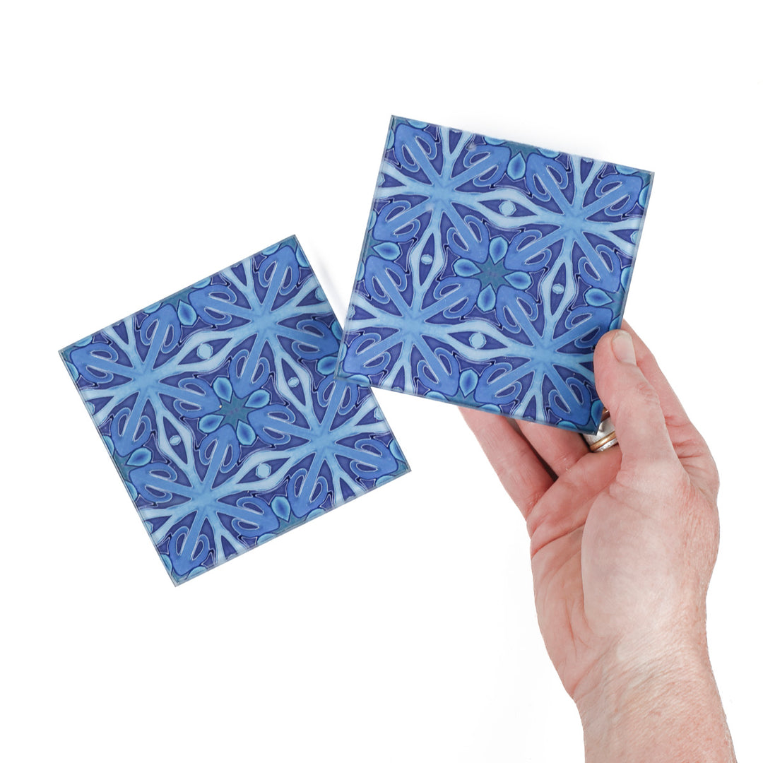 Denim Blue Twining Coaster Set