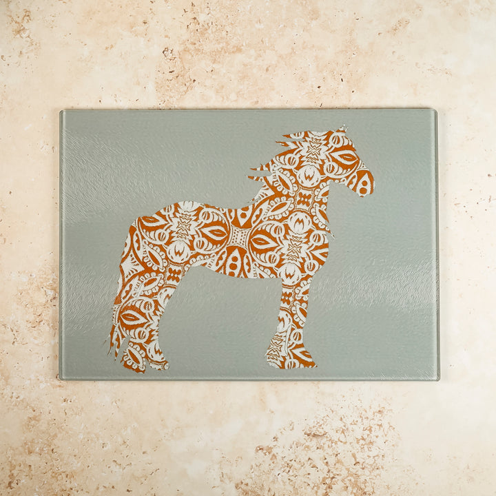 SALE - Brown Horse worktop protector (small/textured)