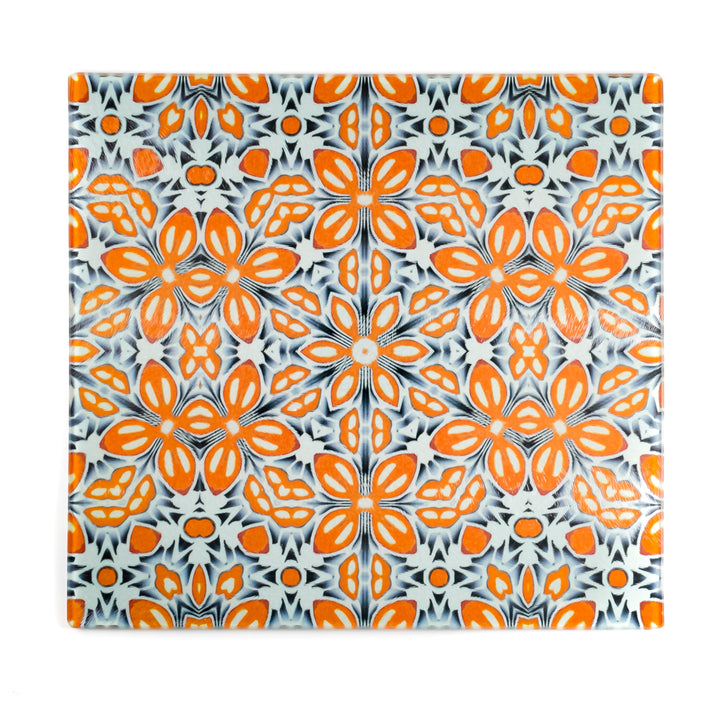 Orange Fox Flower Worktop Protector