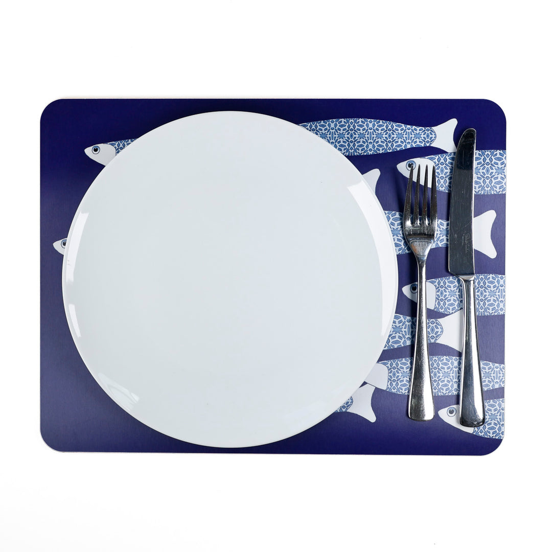 Ocean Shoal - XL Table Mat - Navy Blue