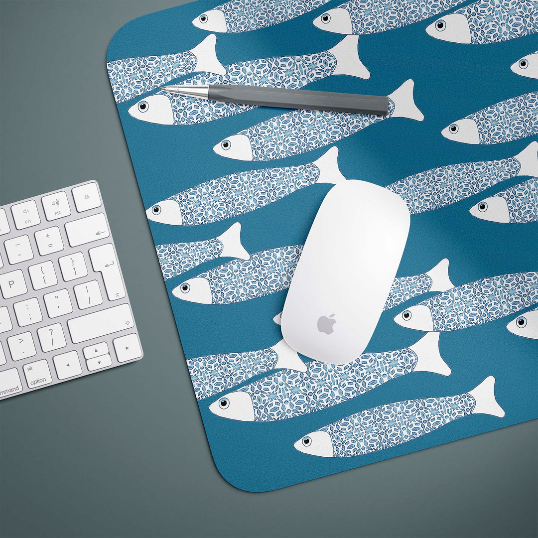 SALE SECOND - Ocean Shoal Mouse Mat / Gaming Mat - Teal