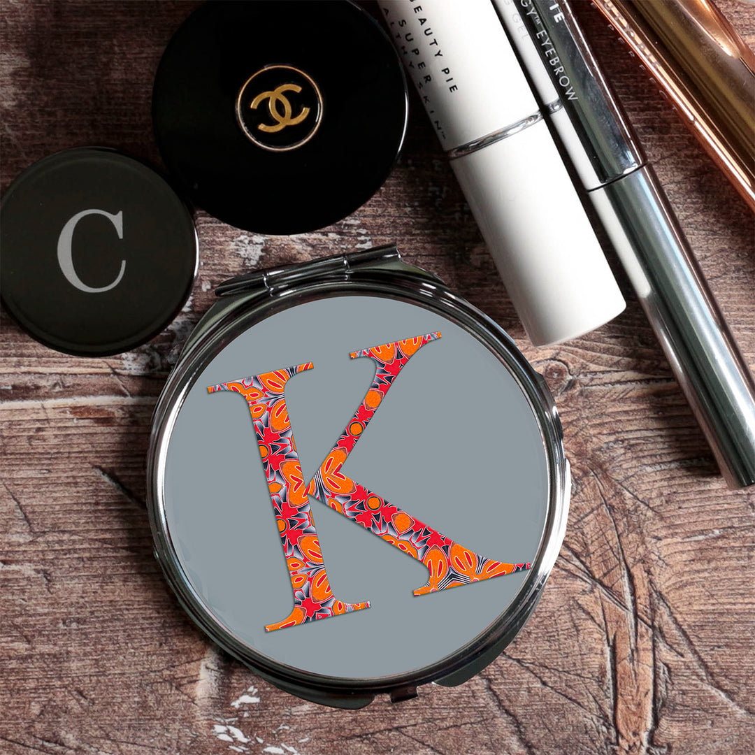 Initials, Letters &amp; Symbols Compact - Red Orange &