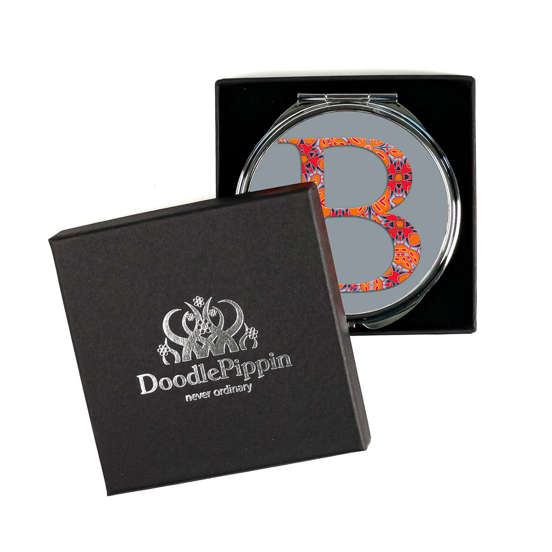 Initials, Letters &amp; Symbols Compact - Red Orange &