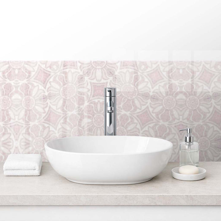 Pomegranate Kitchen Splashback - Plaster Pinks