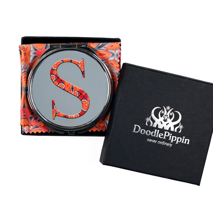 Initials, Letters &amp; Symbols Compact - Red Orange &