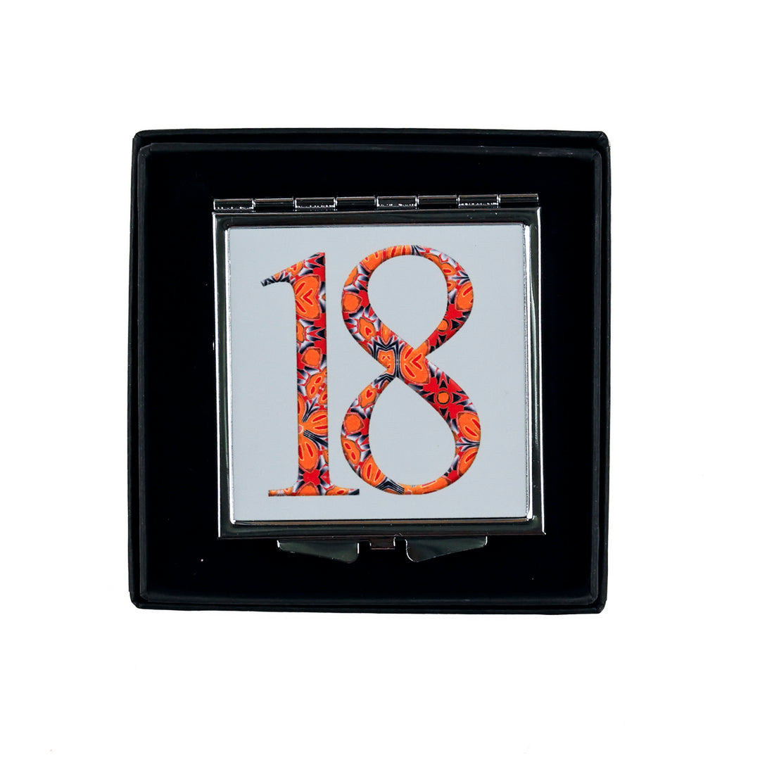 Initials, Letters &amp; Symbols Compact - Red Orange &