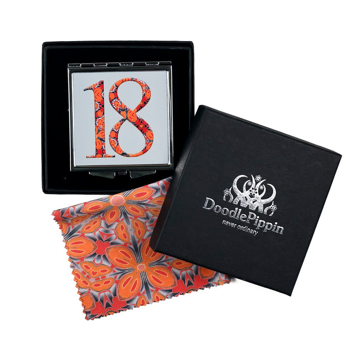 Initials, Letters &amp; Symbols Compact - Red Orange &