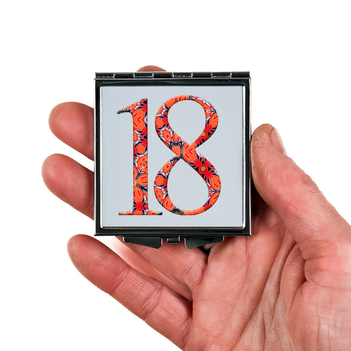 Initials, Letters &amp; Symbols Compact - Red Orange &
