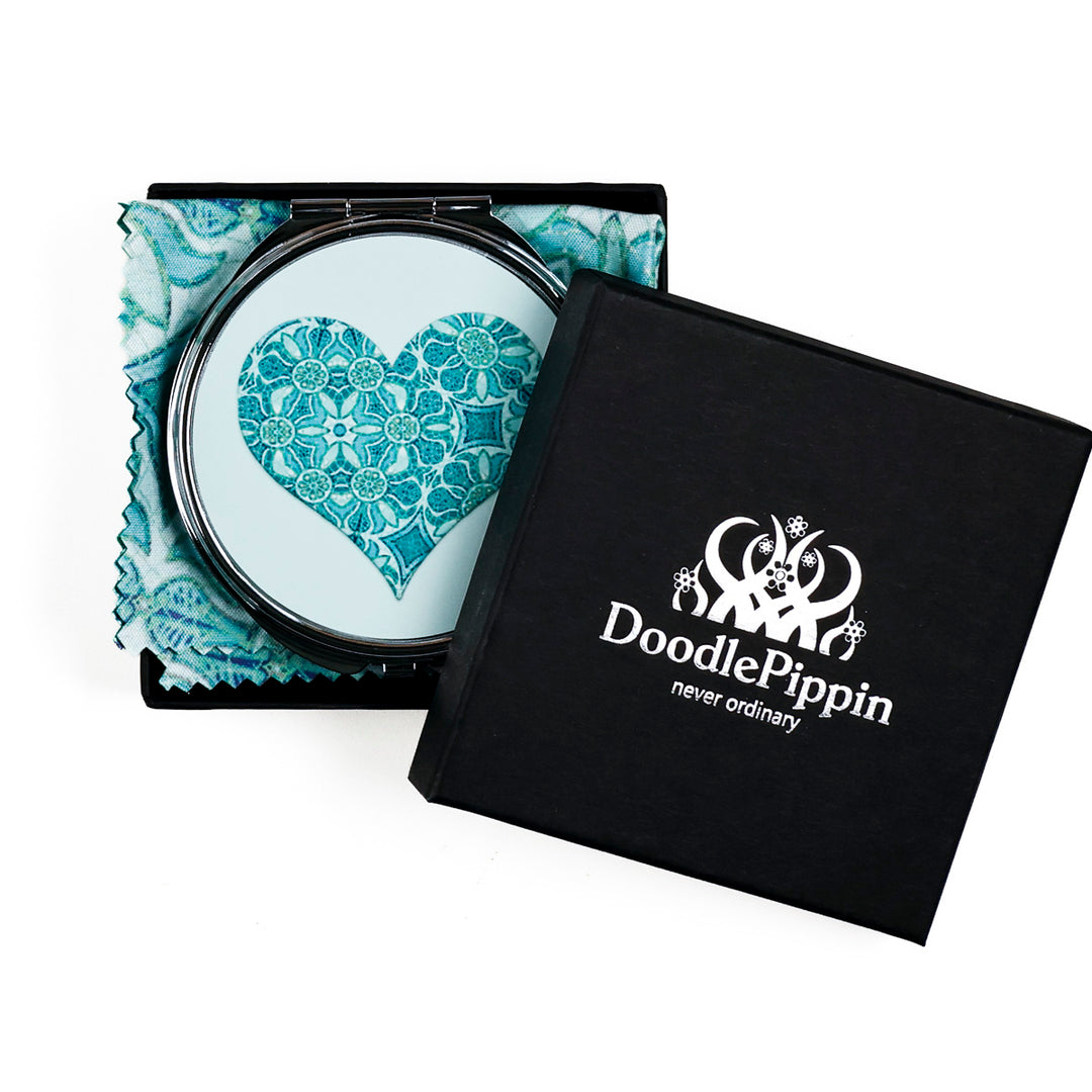 Initials, Letters &amp; Symbols Compact - Aqua Pomegranate Design
