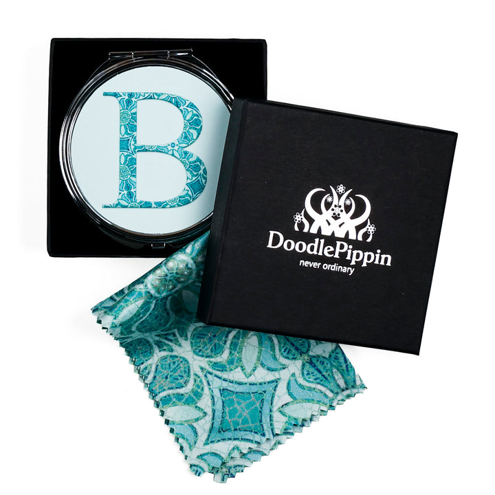 Initials, Letters &amp; Symbols Compact - Aqua Pomegranate Design