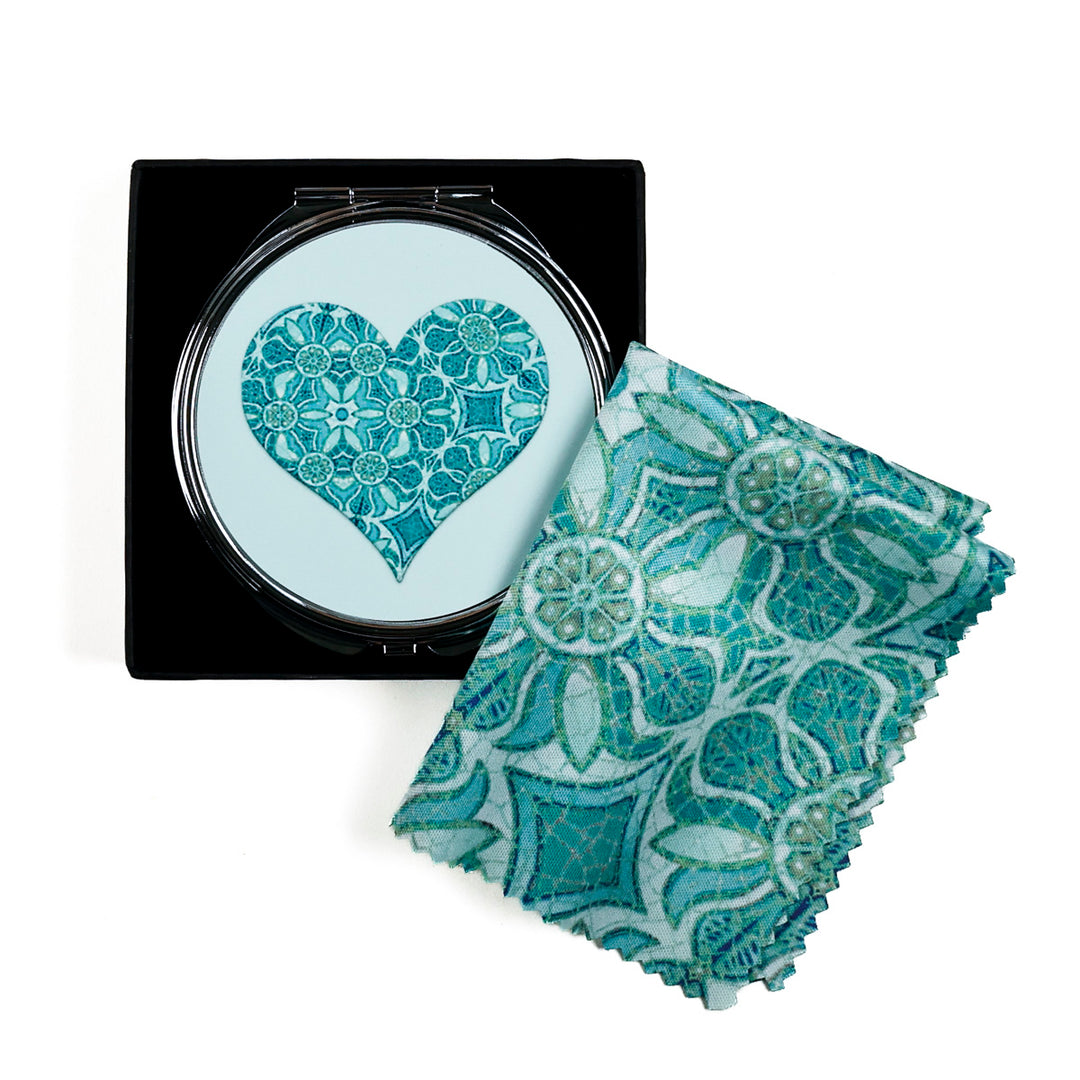 Initials, Letters &amp; Symbols Compact - Aqua Pomegranate Design