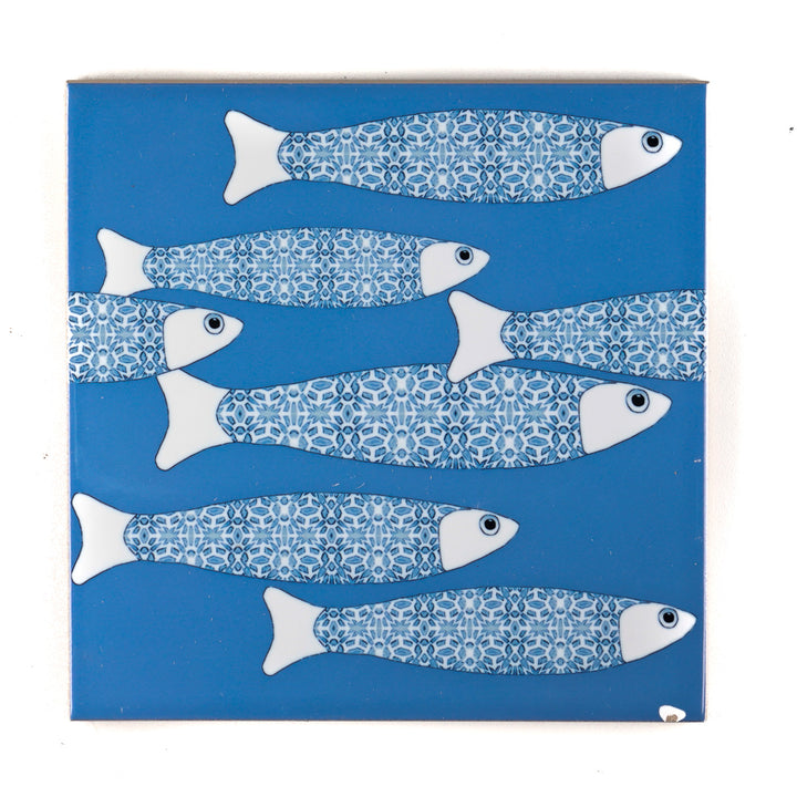 SALE SECONDS : Set of 6 x 15.2cm Mixed Ocean Shoal border tiles