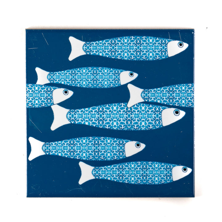 SALE SECONDS : Set of 6 x 15.2cm Mixed Ocean Shoal border tiles