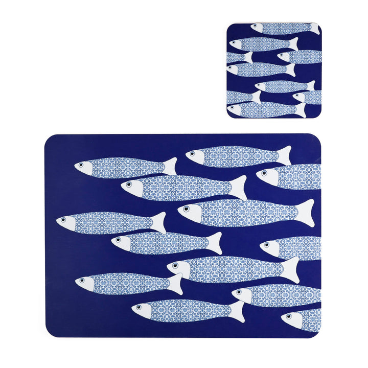 Ocean Shoal Placemat - Navy Blue