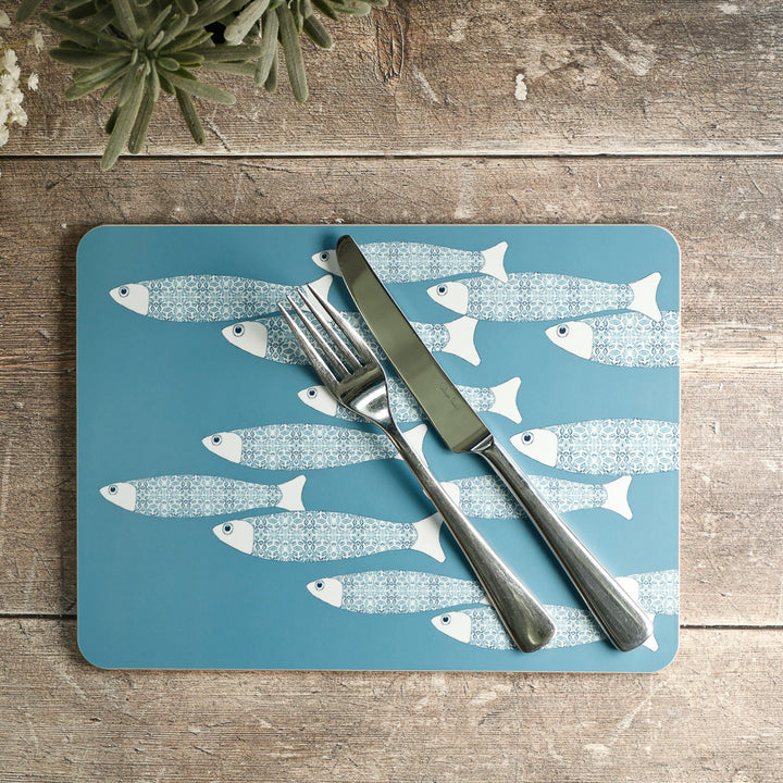Ocean Shoal Placemat - Blue Grey