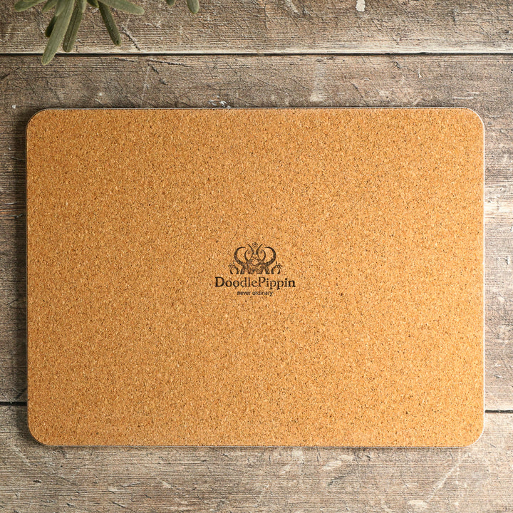 Interwoven Trees Placemat - Blue Green
