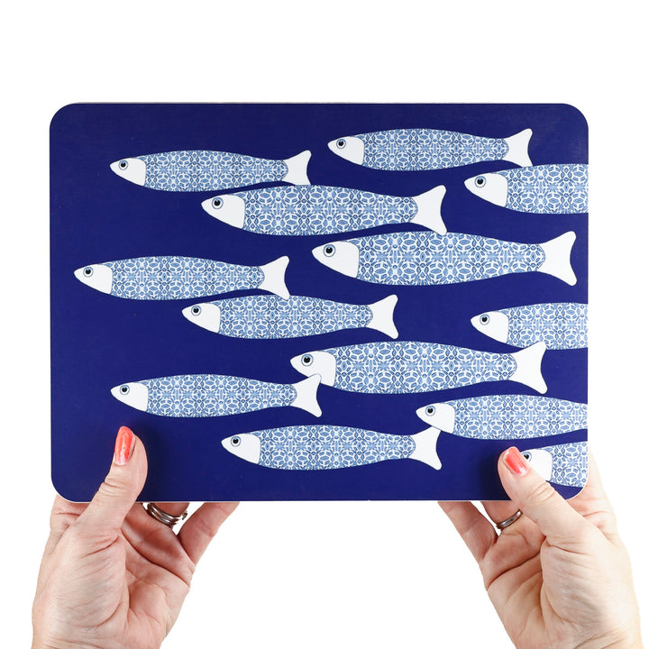 Ocean Shoal Placemat - Navy Blue