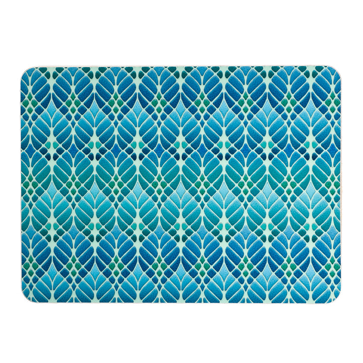 Interwoven Trees Placemat - Blue Green