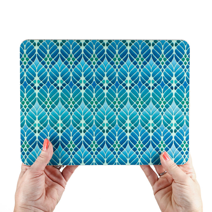 Interwoven Trees Placemat - Blue Green