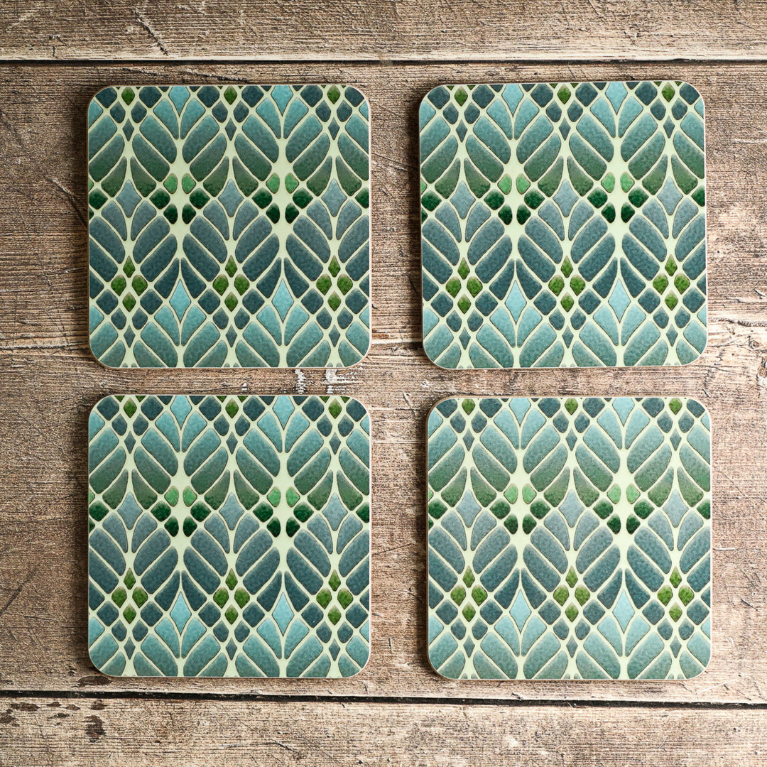 Interwoven Trees Placemat - Muted Greens