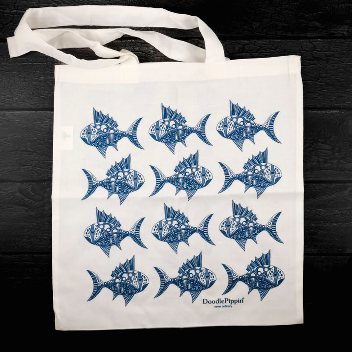 Spiky Fish Tote Bag