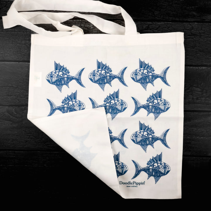 Spiky Fish Tote Bag