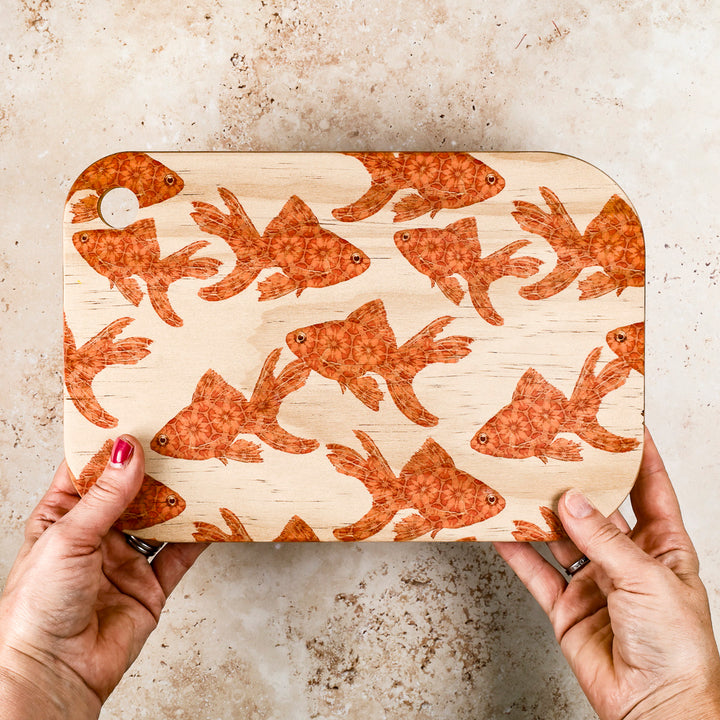 Goldfish Wooden Chopping Board