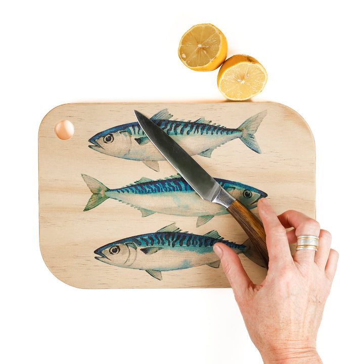 Mackerel Wooden Chopping Board